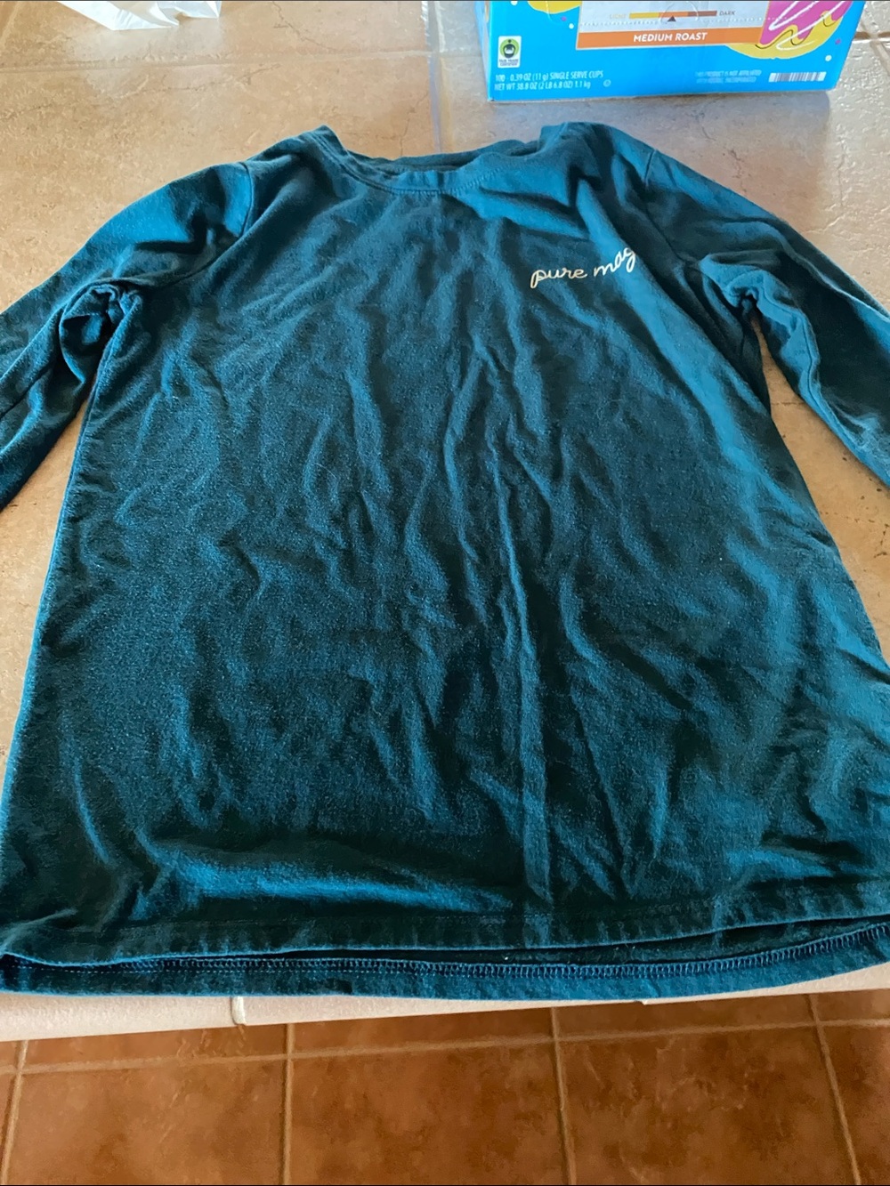 Cat & Jack Teal Long Sleeve Shirt